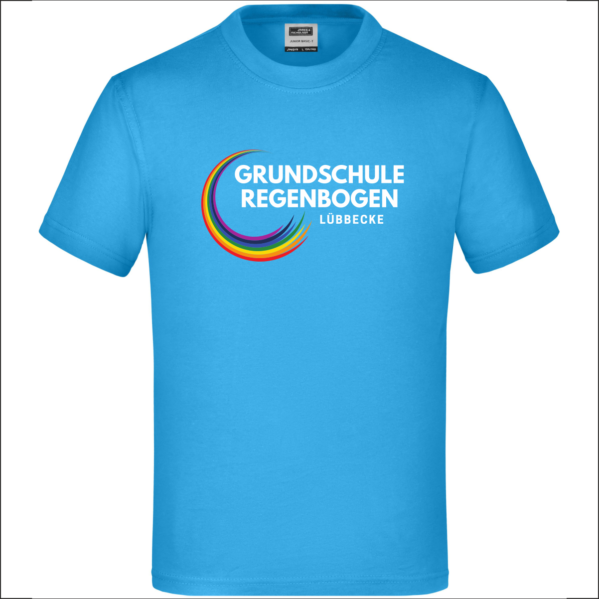 T-Shirt Kids aqua front