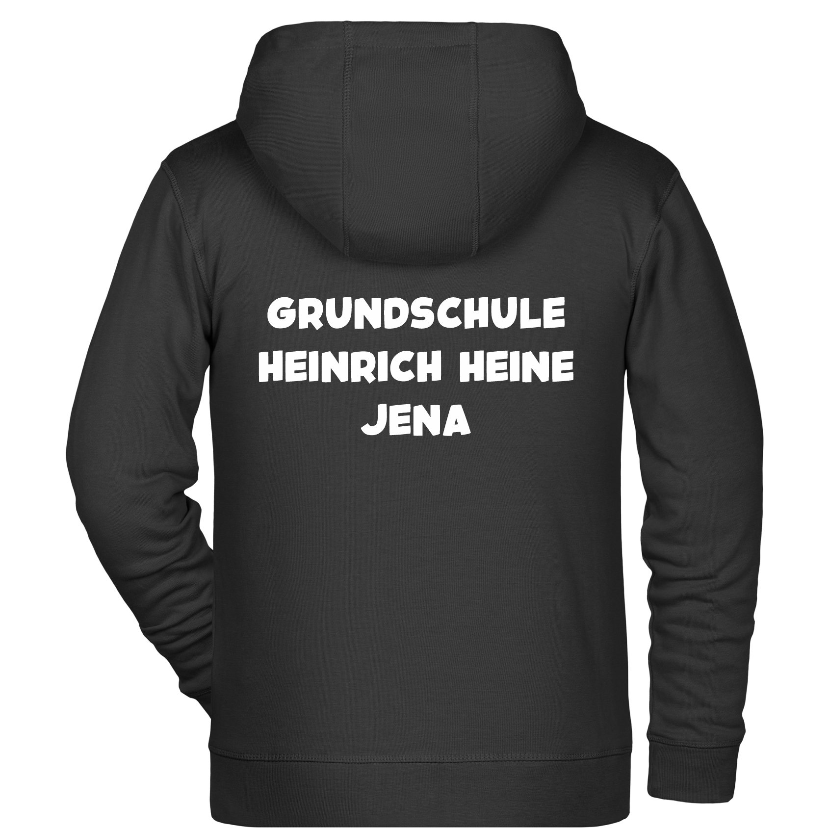 Hooded Sweatjacke black back GSHH-02.826K