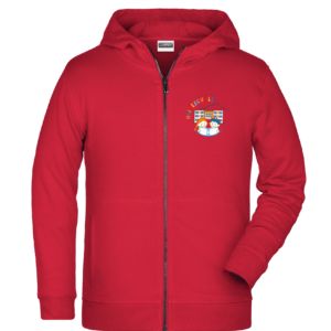 GS Heinrich Heine Kapuzensweat-Jacke Unisex red