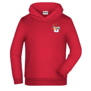 GS Heinrich Heine Kapuzen Sweater Unisex red