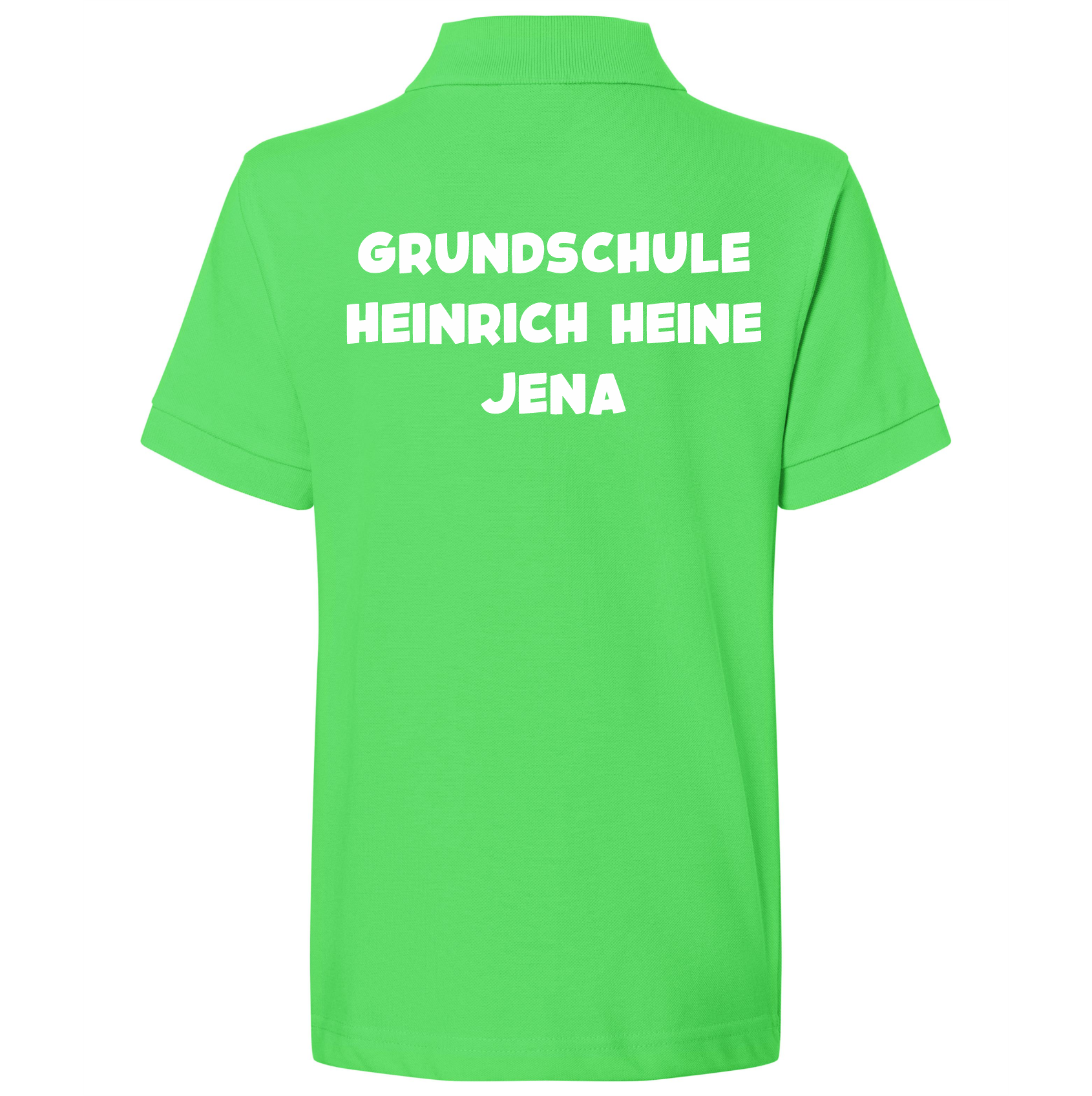 Poloshirt lime green back GSHH-02.070K