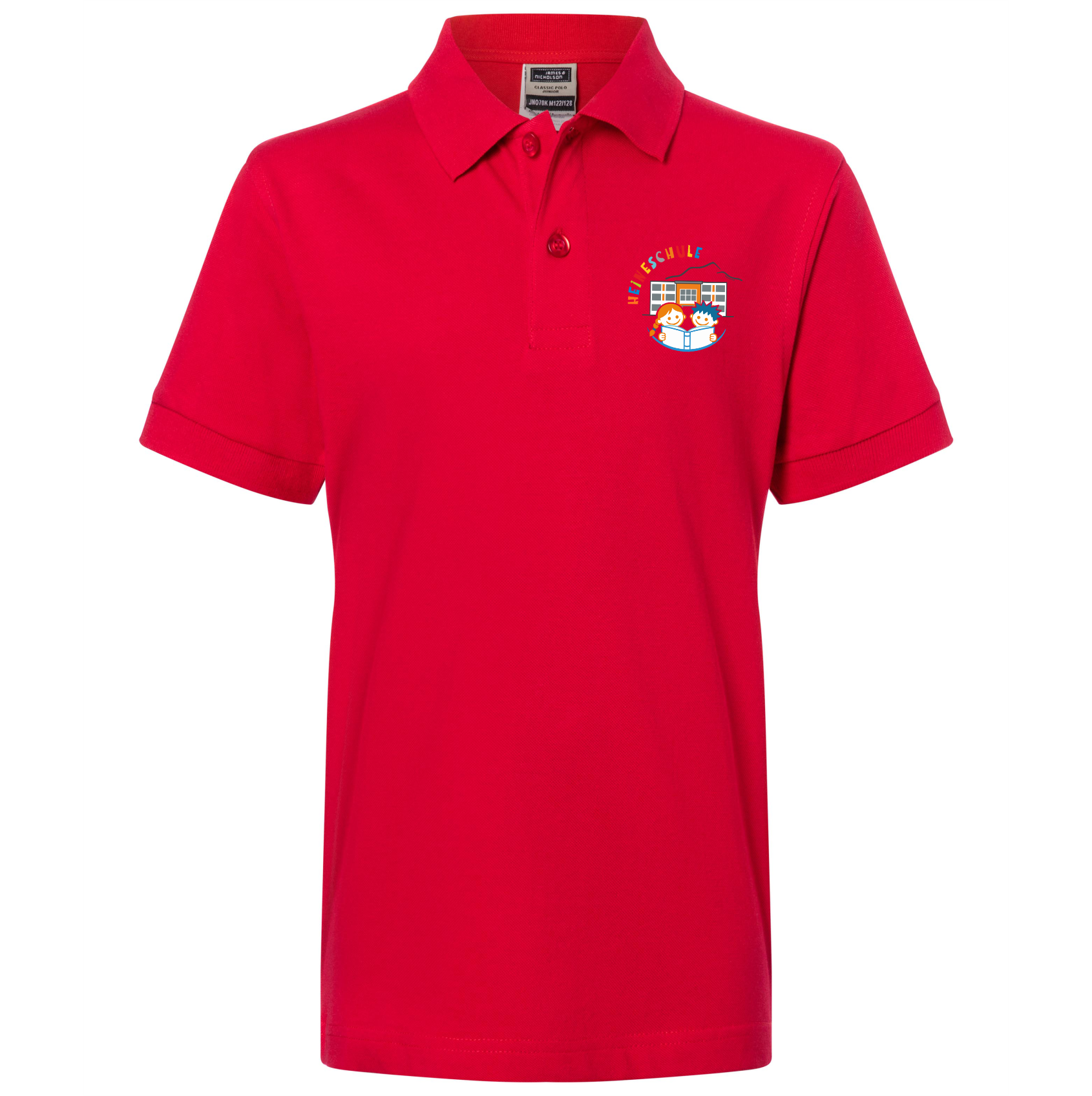 Poloshirt red front GSHH-02.070K