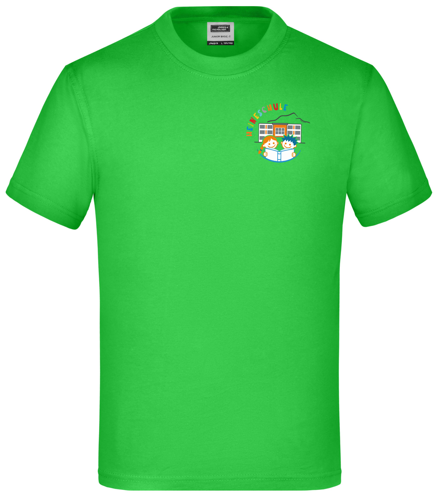 T-Shirt lime green front GSHH-02.0019